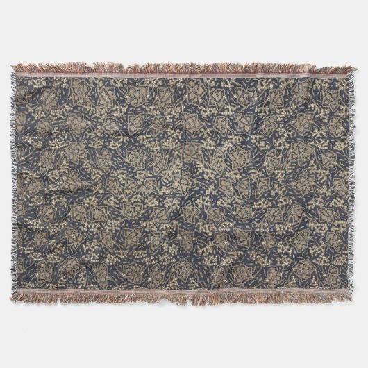 Friedlich Blau & Cream Batik Krustendecke Decke (Vorderseite)