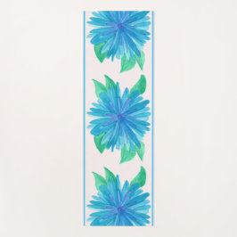 Friedlich Blue Blume Yoga Mat Yogamatte
