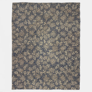 Friedlich Blue & Cream Batik Fleece Blanket