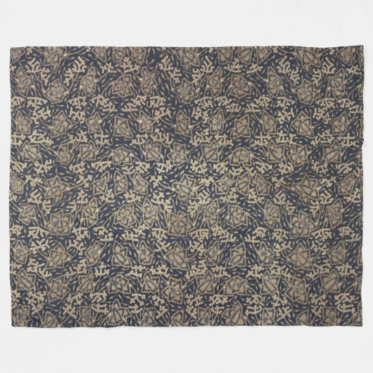 Friedlich Blue & Cream Batik Fleece Blanket (Vorderseite (Horizontal))