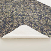 Friedlich Blue & Cream Batik Sherpa Blanket Sherpadecke (3/4)