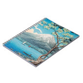 Friedlich Blue Mount Fuji Lake Print Notizblock (Linke Seite)