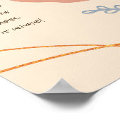 Friedlich Boho Shapes Poster (Ecke)