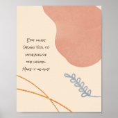 Friedlich Boho Shapes Poster (Vorne)