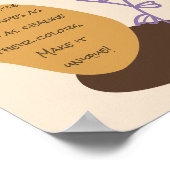 Friedlich Boho Shapes Poster (Ecke)