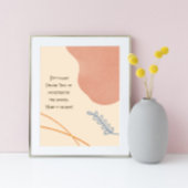 Friedlich Boho Shapes Poster
