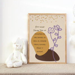 Friedlich Boho Shapes Poster