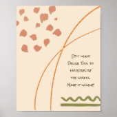 Friedlich Boho Shapes Poster (Vorne)