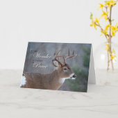 Friedlich Buck Holiday Karte (Gelbe Blume)