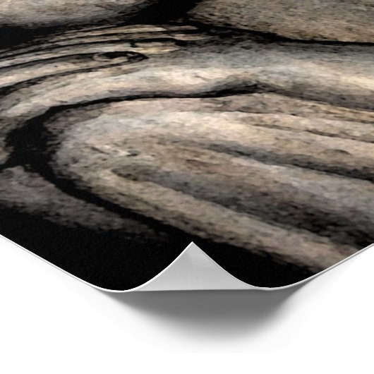 Friedlich Buddha Poster (Ecke)