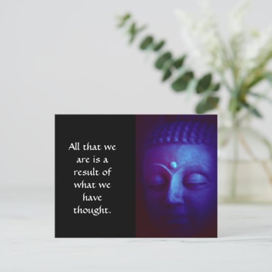 Friedlich Buddha Postkarte (Stehend Vorderseite)