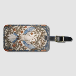 Friedlich Dove William Morris Inspirierte floral Gepäckanhänger