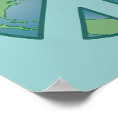 Friedlich-Earth-Poster Poster (Ecke)