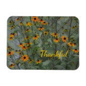 Friedlich floral Dankbar Magnet (Horizontal)