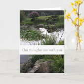 Friedlich Garden Condolences Sympathiekarte Karte (Gelbe Blume)