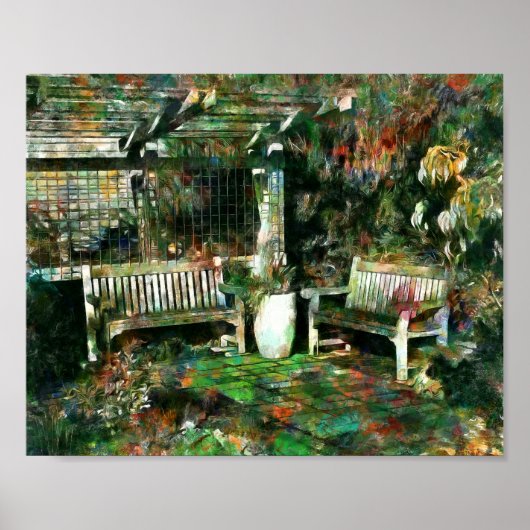 Friedlich Garden Patio Poster (Vorne)