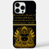 Friedlich Golden Buddha Case-Mate iPhone Hülle (Rückseite)