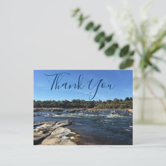 Friedlich James River Danke Postkarte (Stehend Vorderseite)