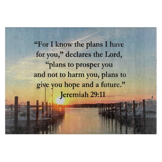 FRIEDLICH JEREMIAH 29:11 SONNENVERANSTALTUNG SCHNEIDEBRETT (Vorderseite)