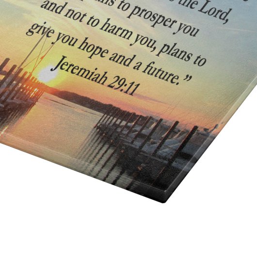 FRIEDLICH JEREMIAH 29:11 SONNENVERANSTALTUNG SCHNEIDEBRETT (Ecke)