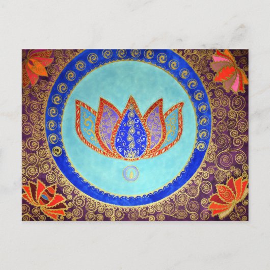 Friedlich Lotus Dreams Postkarte (Vorderseite)