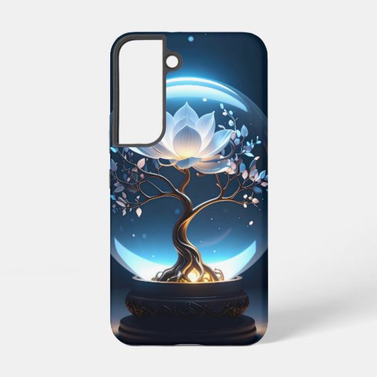 Friedlich Lotus Globe Tough Phone Case Samsung Galaxy Hülle (Rückseite)
