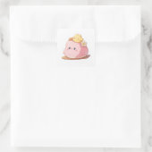 Friedlich Lover-Aufkleber Quadratischer Aufkleber (Tasche)