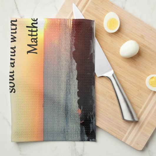 FRIEDLICH MATTHEW 22:37 SUNRISE SCRIPTURE DESIGN KÜCHENTUCH (Viertel Falte)