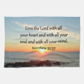 FRIEDLICH MATTHEW 22:37 SUNRISE SCRIPTURE DESIGN KÜCHENTUCH (Horizontal)