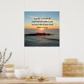 FRIEDLICH MATTHEW 22:37 SUNRISE SCRIPTURE DESIGN POSTER (Küche)