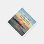 FRIEDLICH MATTHEW 22:37 SUNRISE SCRIPTURE DESIGN SERVIETTE (Ecke)