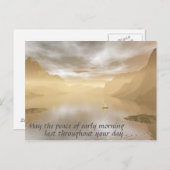 Friedlich morgens postkarte (Vorne/Hinten)