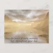 Friedlich morgens postkarte (Vorderseite)