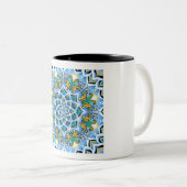 Friedlich morgens zweifarbige tasse (VorderseiteRechts)