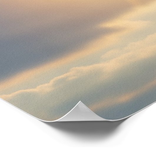 Friedlich Morgensonnengang Poster (Ecke)