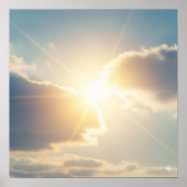 Friedlich Morgensonnengang Poster (Vorne)