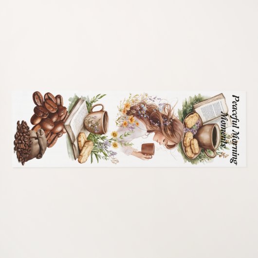 Friedlich Morgenstunden Handtuch Yogamatte (Rückseite (Horizontal))