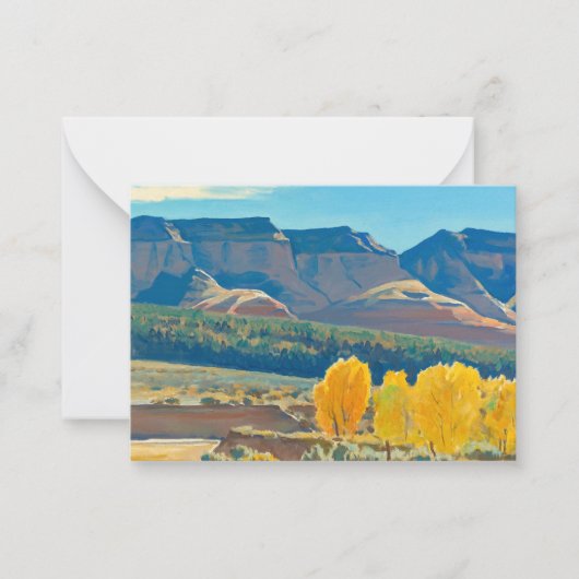 Friedlich Morning von Maynard Dixon Mitteilungskarte (Vorderseite)