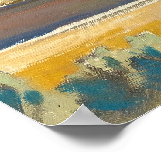 Friedlich Morning von Maynard Dixon Poster (Ecke)