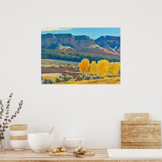 Friedlich Morning von Maynard Dixon Poster (Küche)