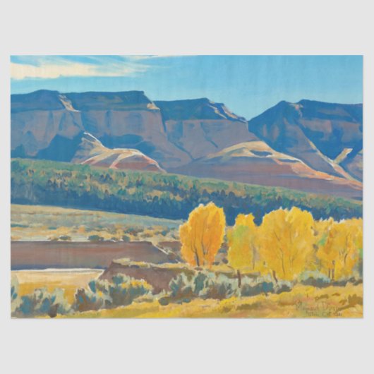 Friedlich Morning von Maynard Dixon Seidenpapier (Vorderseite)