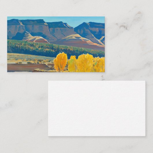 Friedlich Morning von Maynard Dixon Visitenkarte (Vorne/Hinten)