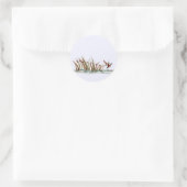 Friedlich Nature Mallard Duck Scene Runder Aufkleber (Tasche)