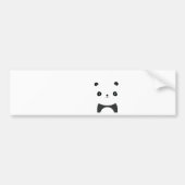 Friedlich Panda Autoaufkleber (Vorne)