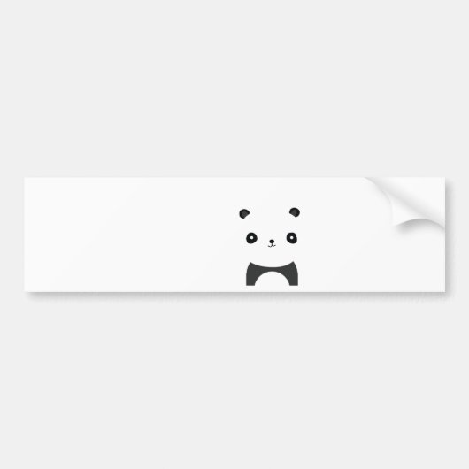 Friedlich Panda Autoaufkleber (Vorne)