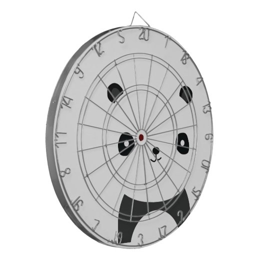 Friedlich Panda Dartscheibe (Vorderseite Links)
