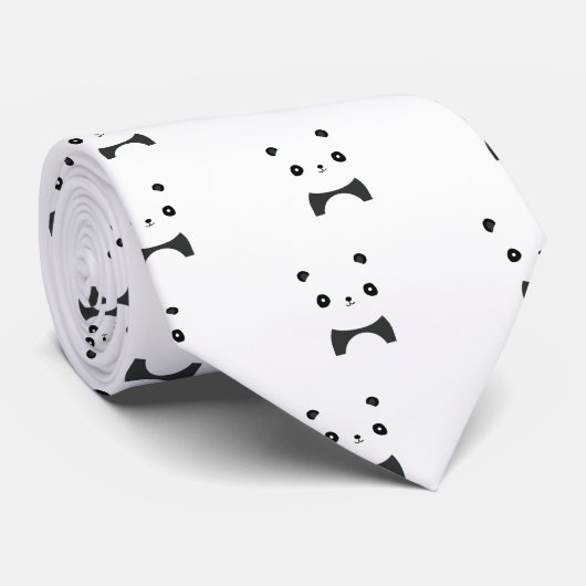 Friedlich Panda Krawatte (Gerollt)