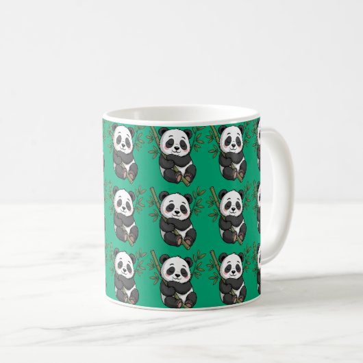Friedlich Panda Morning Brew Kaffeetasse (VorderseiteRechts)