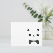 Friedlich Panda Postkarte (Stehend Vorderseite)