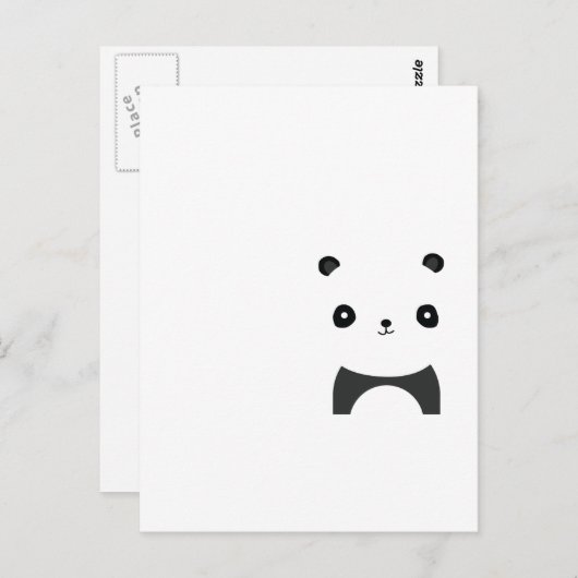 Friedlich Panda Postkarte (Vorne/Hinten)